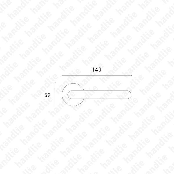 P.4971 - Lever handle pair - BG Collection