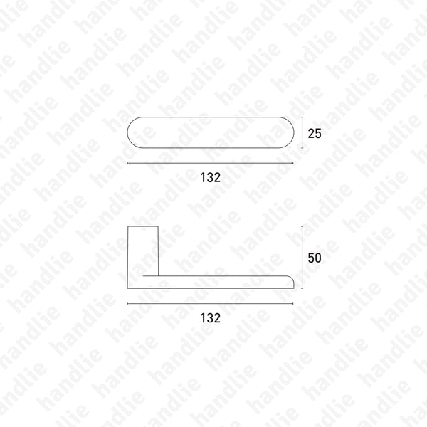 P.5561.000 | PURE - PURE lever handle pair