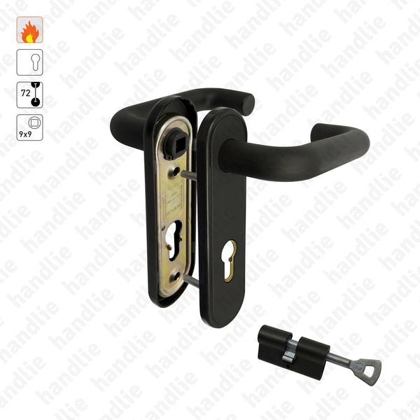 P.5651.Y72 - Lever handle pair for fire doors