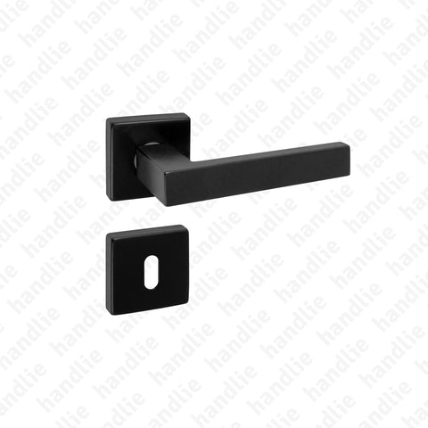P.IN.8262 - Lever handle pair - Matt Black Stainless Steel