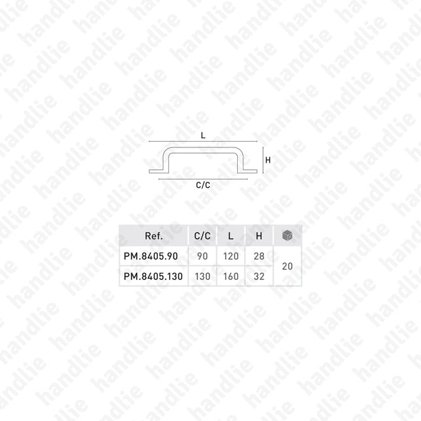 PM.8405 - Furniture pull handles - Matt Black