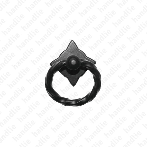 PM.8406 - Furniture ring pull handles - Matt Black