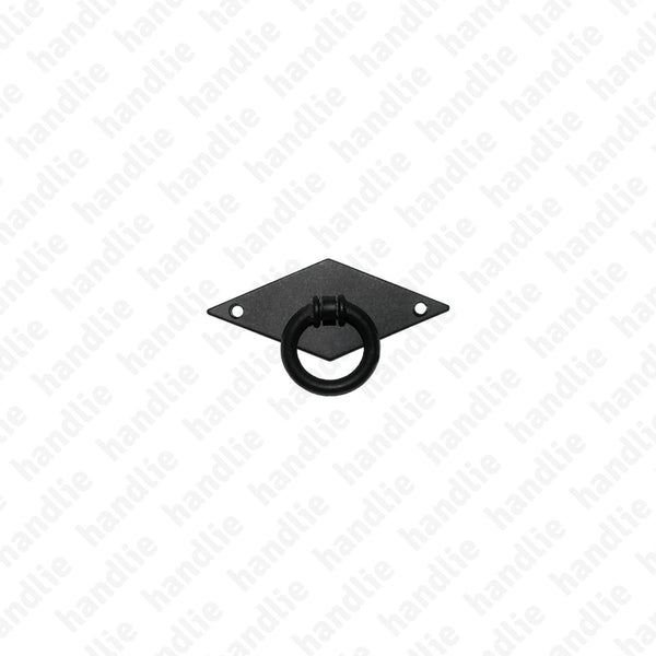 PM.8414.33 - Furniture ring pull handles - Matt Black