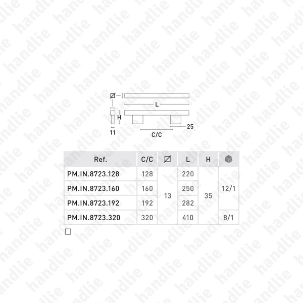 PM.IN.8723 - Furniture pull handles - Stainless Steel