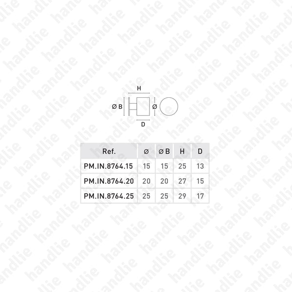 PM.IN.8764 - Furniture knobs - Stainless Steel