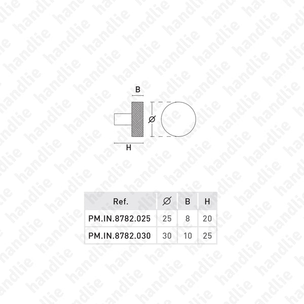 IN.22.160 | WATCH - Furniture knob Ø25 / Ø30