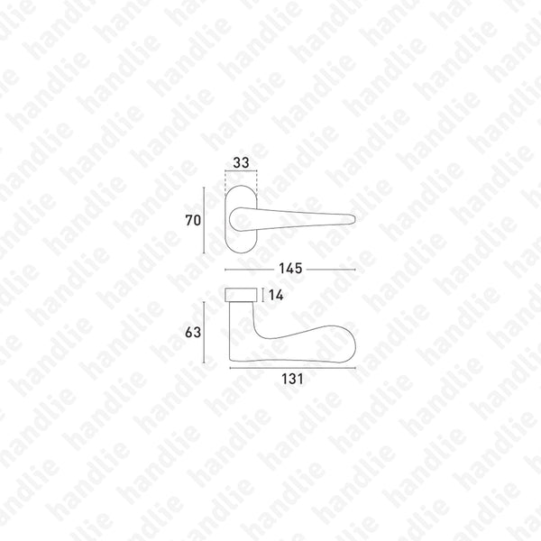 PR.09.1144 - Jasper Morrison - Single turning lever handle