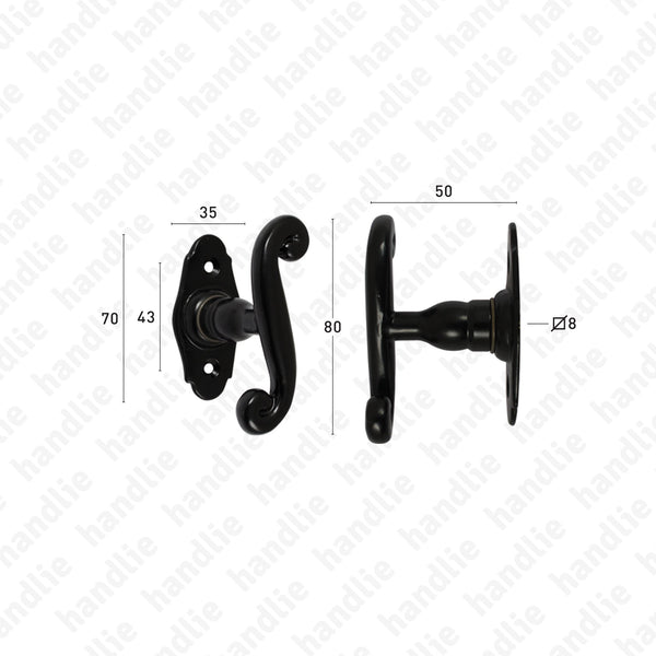 PR.3715 - Door Handles - Matt Black