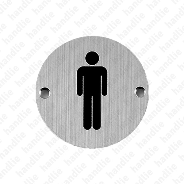 PS.IN.2165 - Sign - Ø75 - Stainless Steel