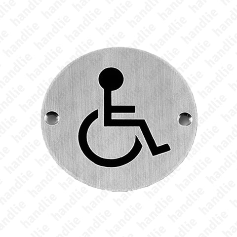 PS.IN.2166 - Sign - Ø75 - Stainless Steel
