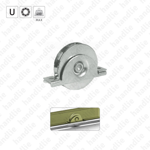 R.392L - U-Groove wheels with internal support / 1 bearing