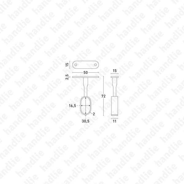 S.11 - Ceiling supports for rail