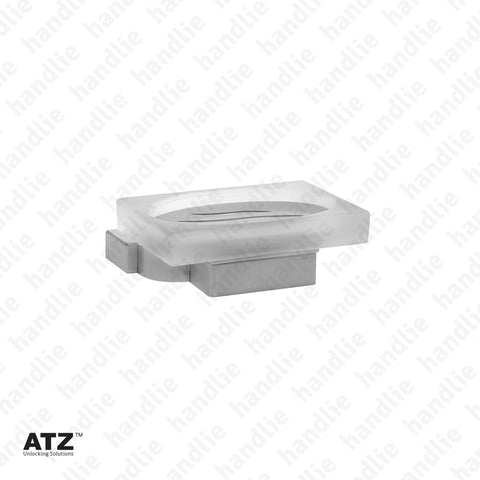 WC.6285 6275 Series - Frosted glass soap dish - Stainless Steel