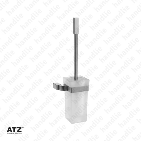 WC.6289 6275 Series - Frosted glass toilet brush and holder - Stainless Steel