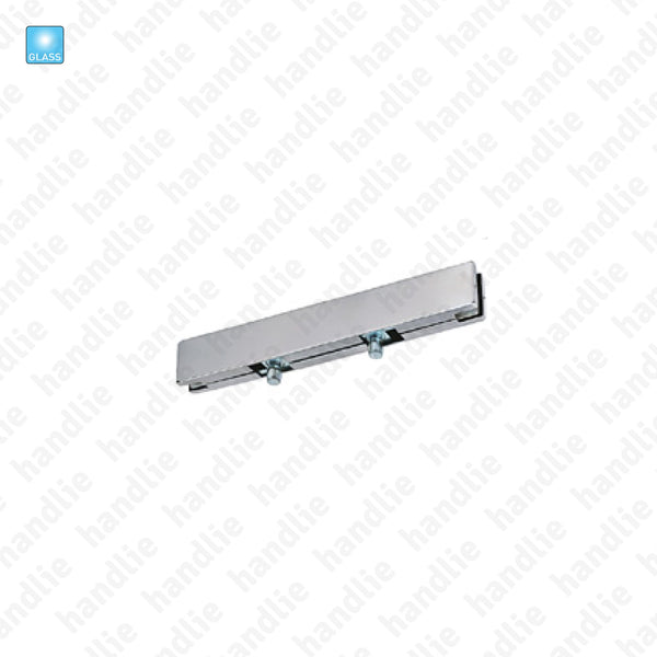 SIV.114 - Overpanel patch with pivot or stopper - Single or double action glass doors