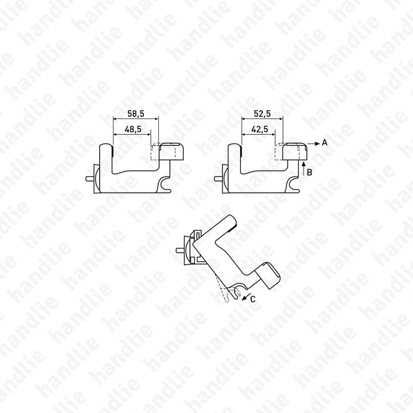 SP.MR001 - Adjustable shutter holder - Nylon