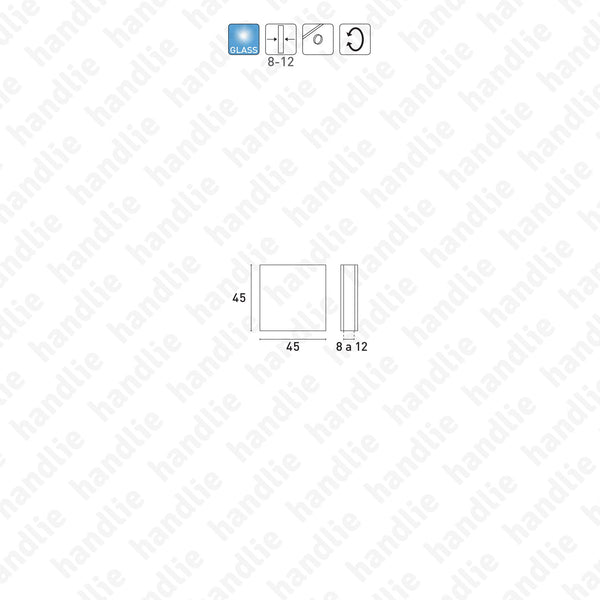SV.7230 - Wall/ glass clamp