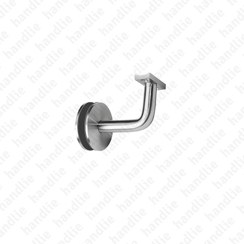 SV.7280 - Handrail bracket with round plate for glass - Stainless Steel