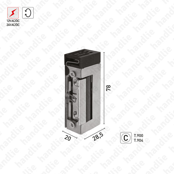 T.1760 - Electric mortise latch