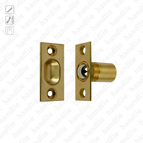 T.413.5.00 with sphere - Tubular passage latch with sphere roller - Stainless Steel / Brass