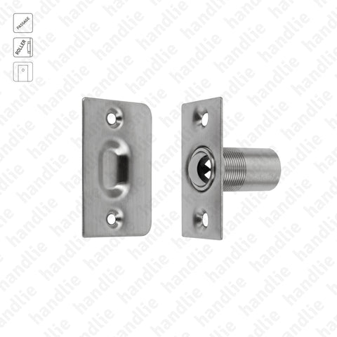 T.413.5.00 with sphere - Tubular passage latch with sphere roller - Stainless Steel / Brass