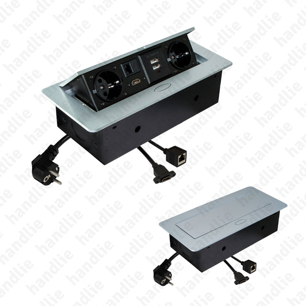 TE.287 - Horizontal built-in power outlet
