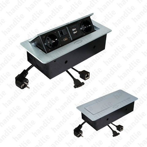 TE.287 - Horizontal built-in power outlet
