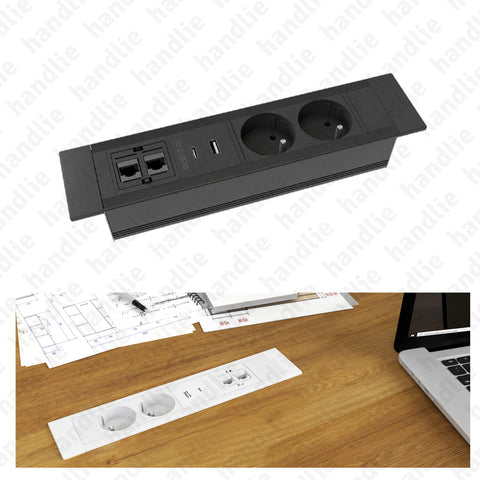TE.504 - Horizontal built-in power outlet - E Series