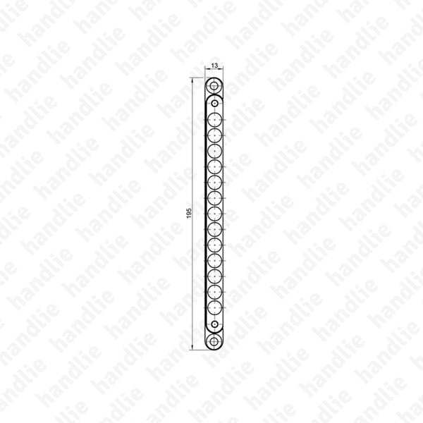 T.KC.50 / F.CT.KC.50G/50H - Magnetic latch / Strike plate - application in glass/wooden doors