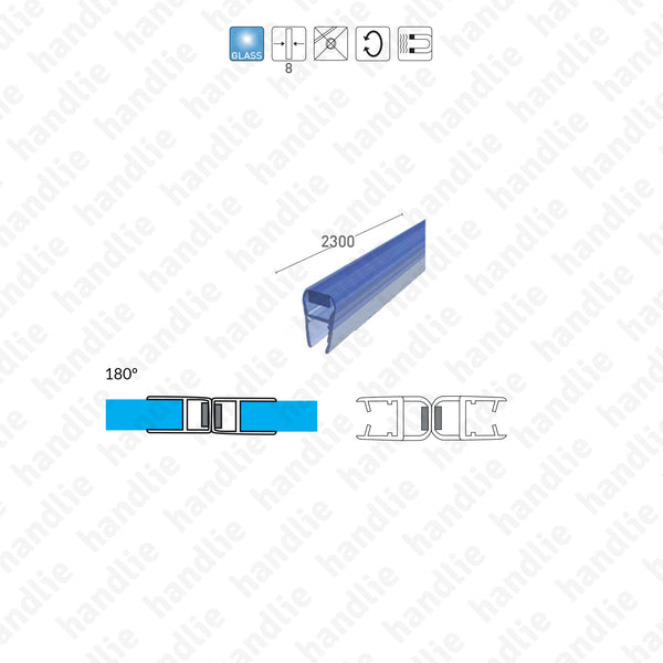 V.407P - Magnetic glass seal pair - 180º