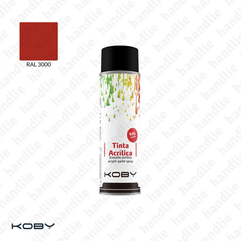 ACRYLIC SPRAY PAINTS - Red RAL 3000